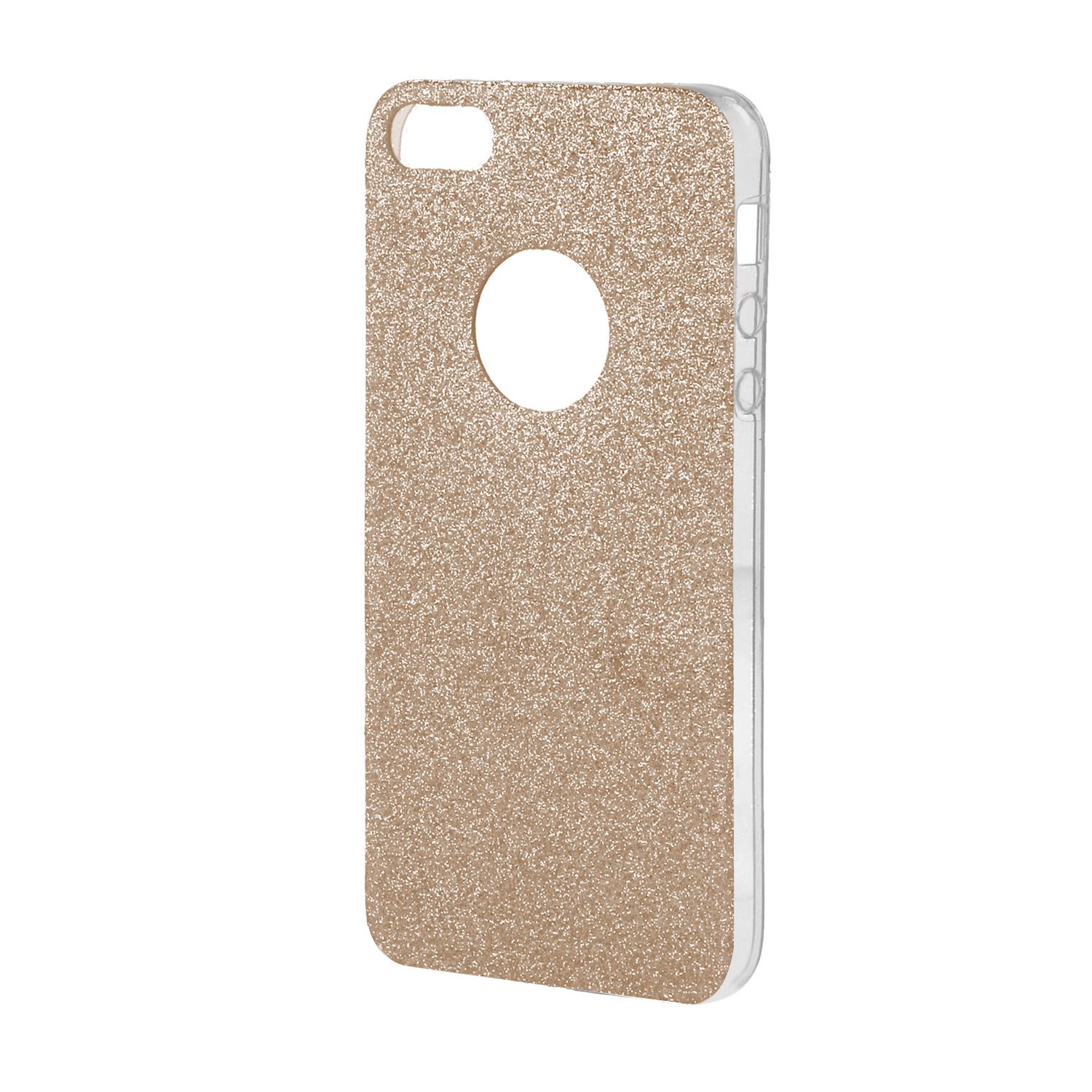 AREA Custodia cover per iPhone 6 / 6S Area Gummy gold glitter